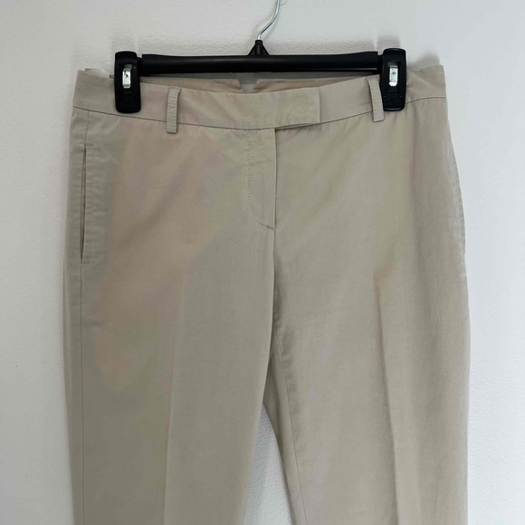 Theory  Womens Khaki Dress Ankle Pants Size 4 ($325) - Picture 3 of 7
